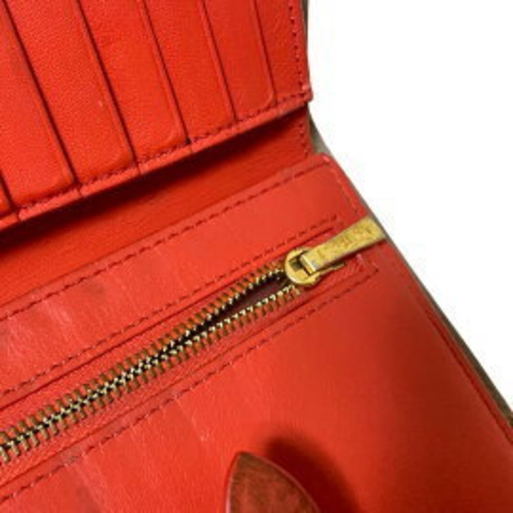 Celine Multi Function Wallet Beige Red Leather - image 7